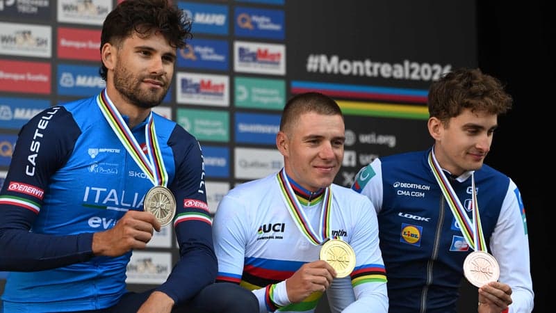 "Il dit ça à chaque fois": chambrage et petites piques entre Evenepoel et Ganna après le contre-la-montre des Mondiaux
