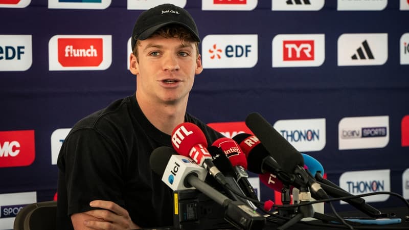 "Il faut être en forme, mais sans l'être au maximum": les craintes de Léon Marchand avant les championnats de France de natation