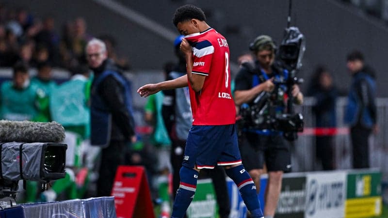 Ligue des champions: Ethan Mbappé lourdement sanctionné pour son coup de coude lors de Lille-Betis Séville