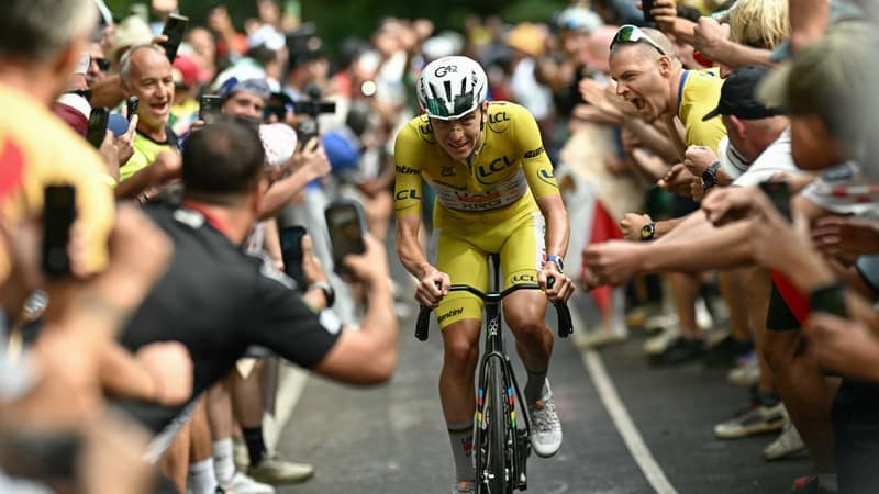 Tour de France: "Je n’avais jamais vécu quelque chose comme ça", Pogacar bluffé par les fans dans les Vosges