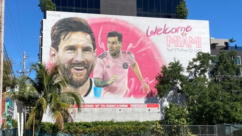 Coupe du monde 2026: à Miami, Messi s’affiche en grand et en peinture sur les murs de la ville