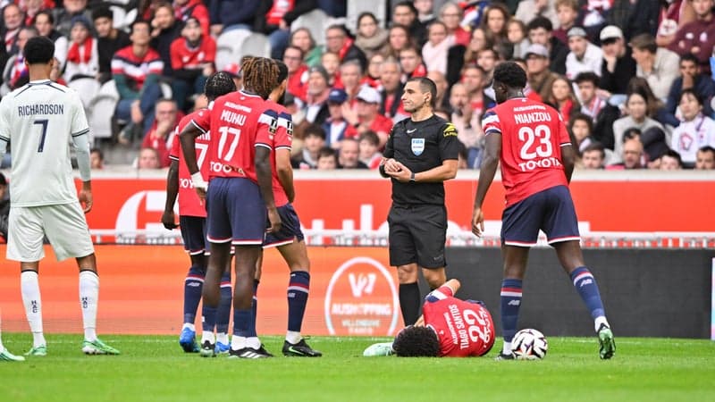 Lille: "Pas nécessairement une faute grossière", la direction de l'arbitrage répond au Losc après la grave blessure de Santos