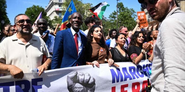 A Paris, quelques milliers de personnes défilent contre le racisme et l’extrême droite à l’appel de Bally Bagayoko