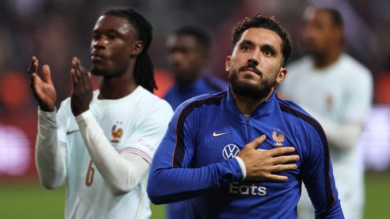 Turquie-France: "Nous-mêmes on était assez surpris", Cherki content du jeu des Bleus "malgré l'état du terrain"