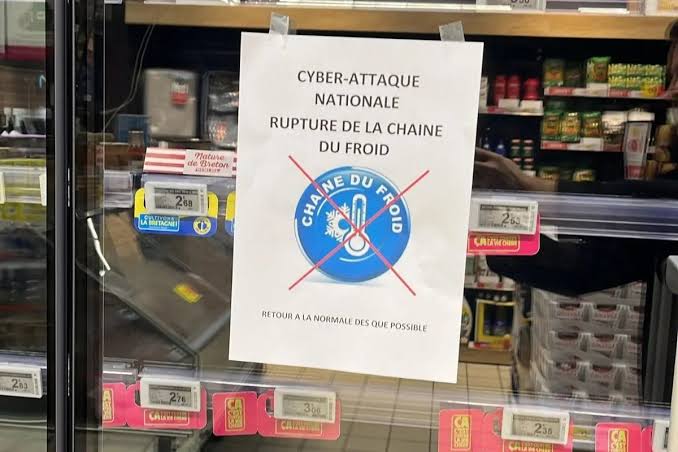 France : cyberattaque sur les supermarchés, réfrigérateurs paralysés et millions d'euros de denrées perdues